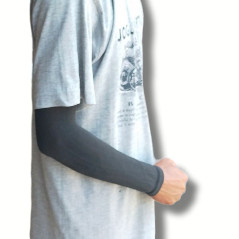 Manset Lengan Pria Dan Wanita Warna Hitam atau Deker Tangan Spandex || Deker Pelindung Lengan Bahan Spandek || COD || Manset deker pelindung Tangan Bukan Kaki Warna Hitam Bukan Manset Alpinestar atau Maguno-3
