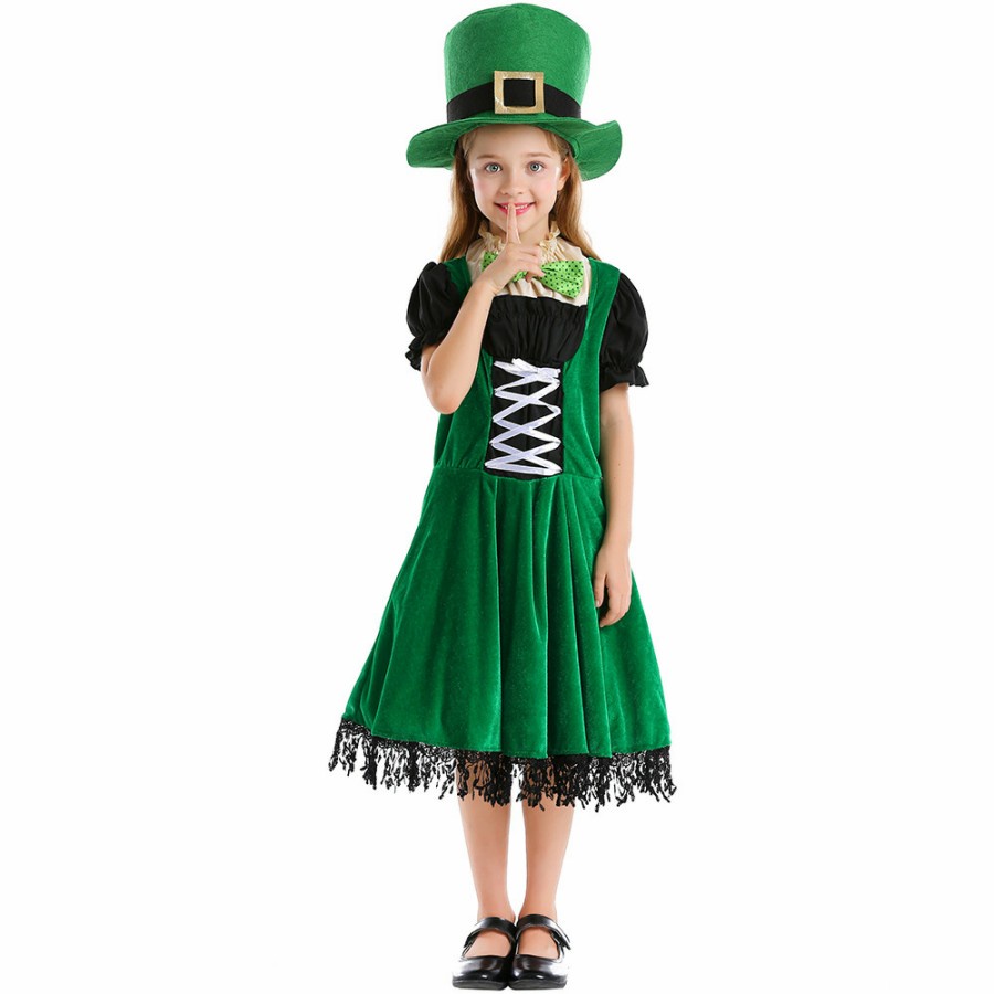 Ireland Traditional Costume St Patrick Day Costume Le prechaun Girl