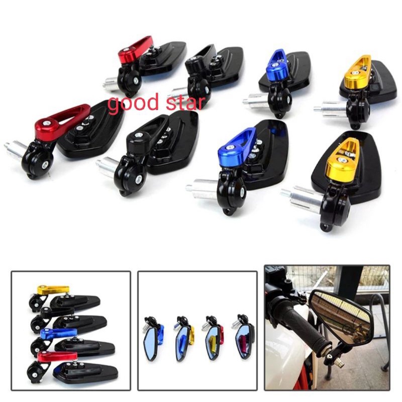 Spion Jalu Spion Bar End Oval Universal Nmax,Aerox,Pcx,Vario,Beat,Mio,Vespa,W175,Xabre,Vixion Dll