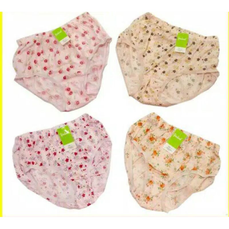 YUTIN CELANA DALAM CD SEMPAK WANITA KANCUT WANITA FULL MOTIF BUNGA KATUN