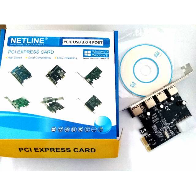 PCI Express USB 3.0 4 Port NETLINE