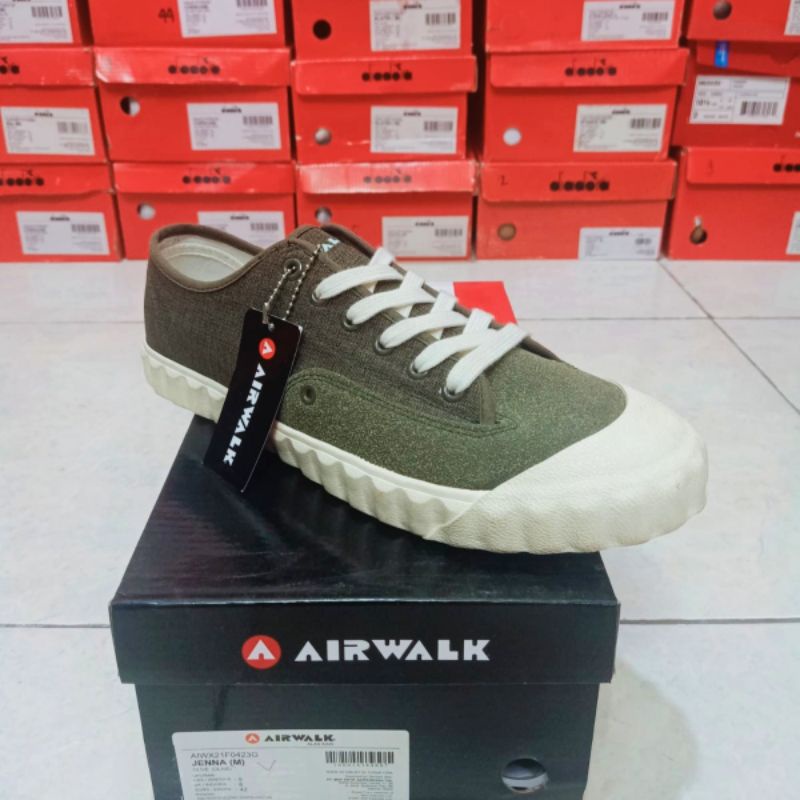 Sepatu Airwalk Jenna Olive Men's Shoes Original