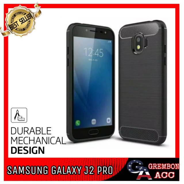 Samsung Galaxy J2 Pro Soft Case Carbon