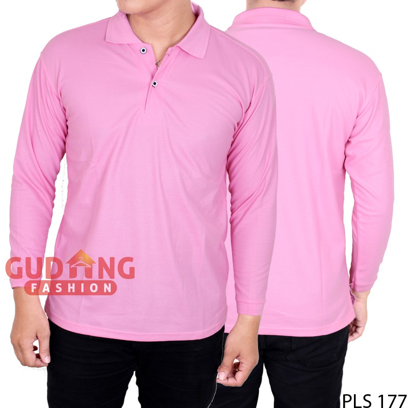 Kaos Polo Lengan Panjang Pria PLS 177