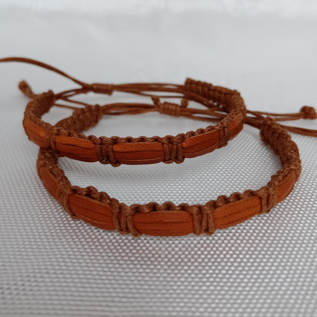 Gelang Murah - Gelang Tali kulit coklat
