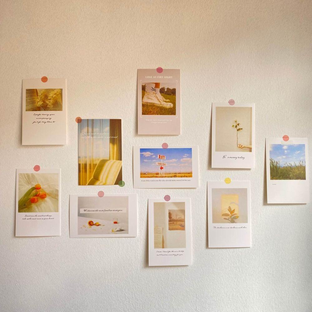 Populer 30lembar Postcard DIY Wall Art Dekorasi Kamar Gambar Aesthetic