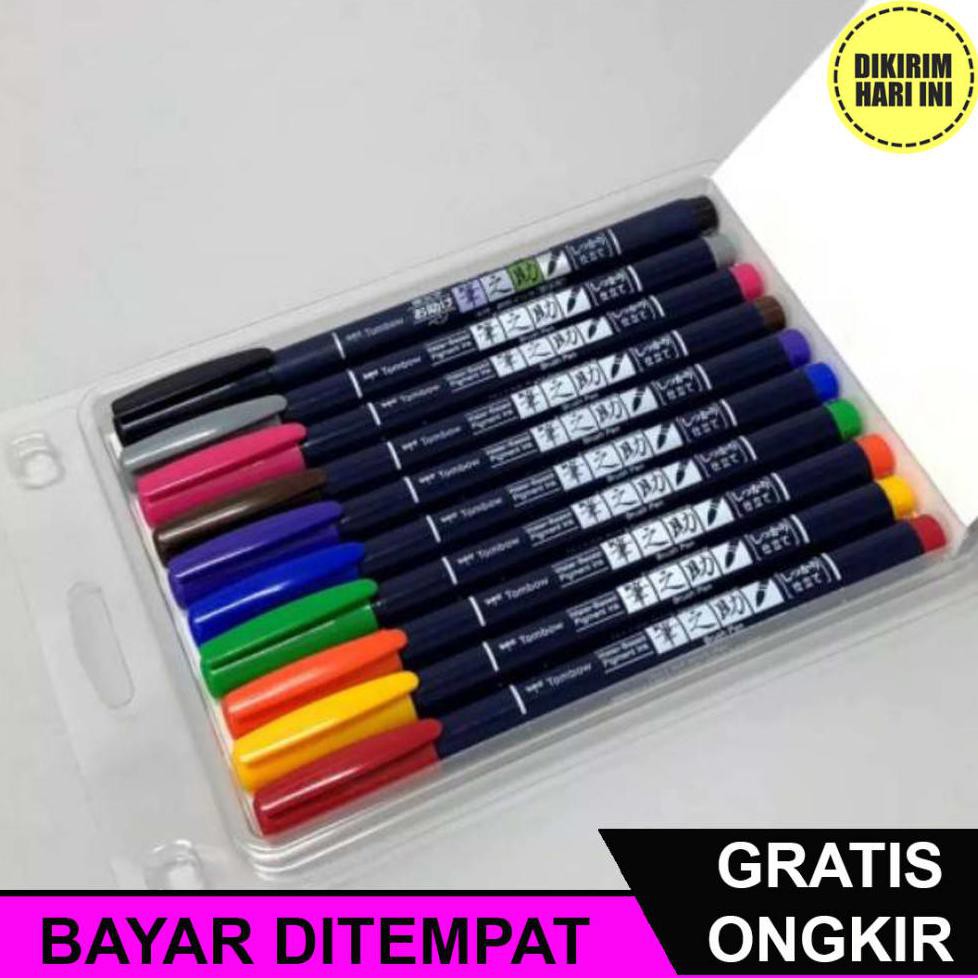 

(BAYAR DITEMPAT) RD3189 FUDENOSUKE BRUSH PEN HARD SET TIP TOMBOW