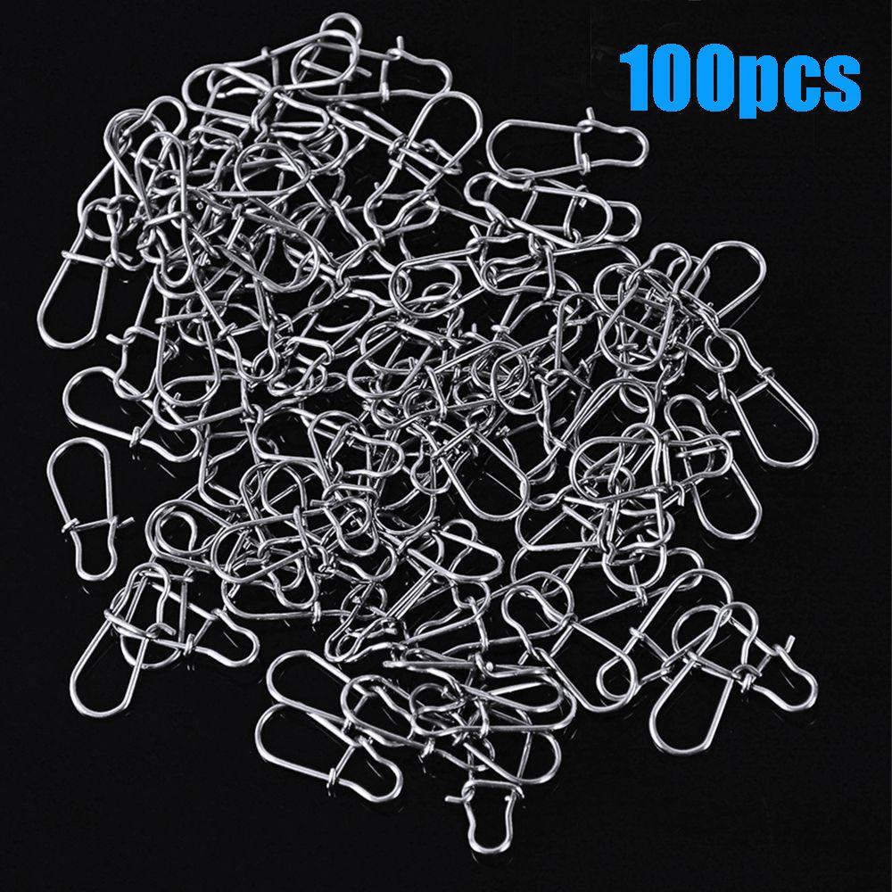 Chookyy 100PCS Snap Gantung Memancing Kualitas Tinggi Stainless Steel 12mm-33.5mm Konektor Tahan Lama