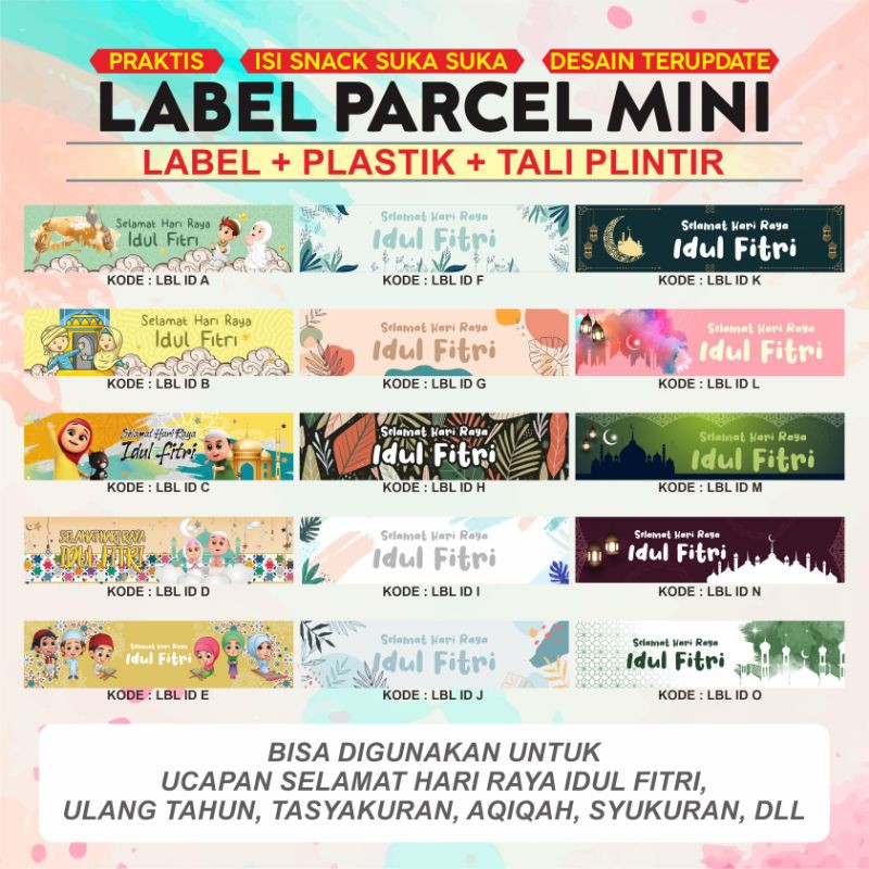 

Label Snack / plastik Angpao lebaran selamat hari raya idul Fitri PART 1