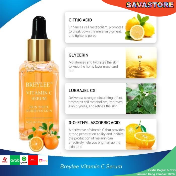 BREYLEE SERUM VITAMIN C / BREYLEE SERUM PERAWATAN PEMUTIH WAJAH