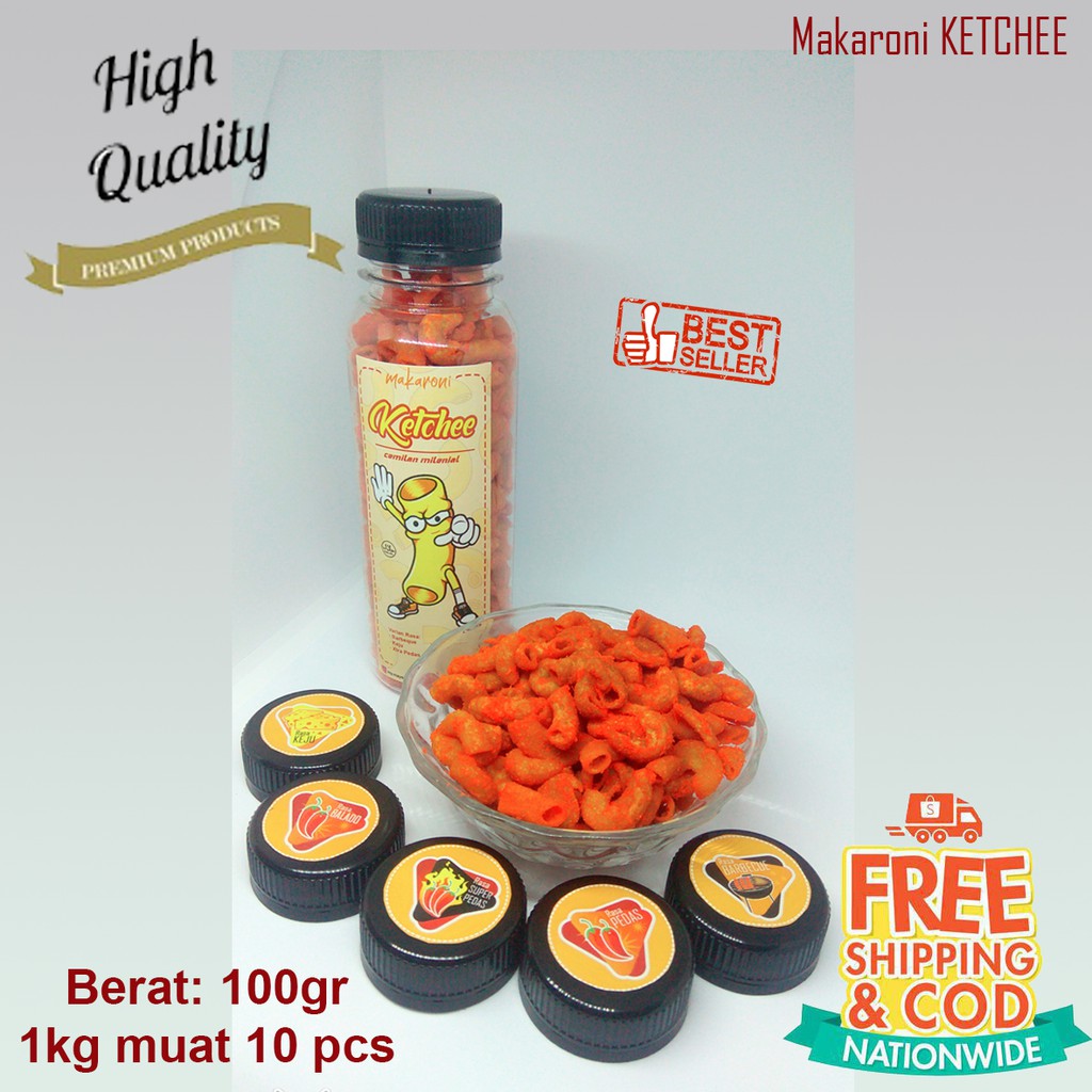 

MAKARONI PREMIUM KETCHEE 100gr [GRATIS ONGKIR] BAYAR DITRMPAT
