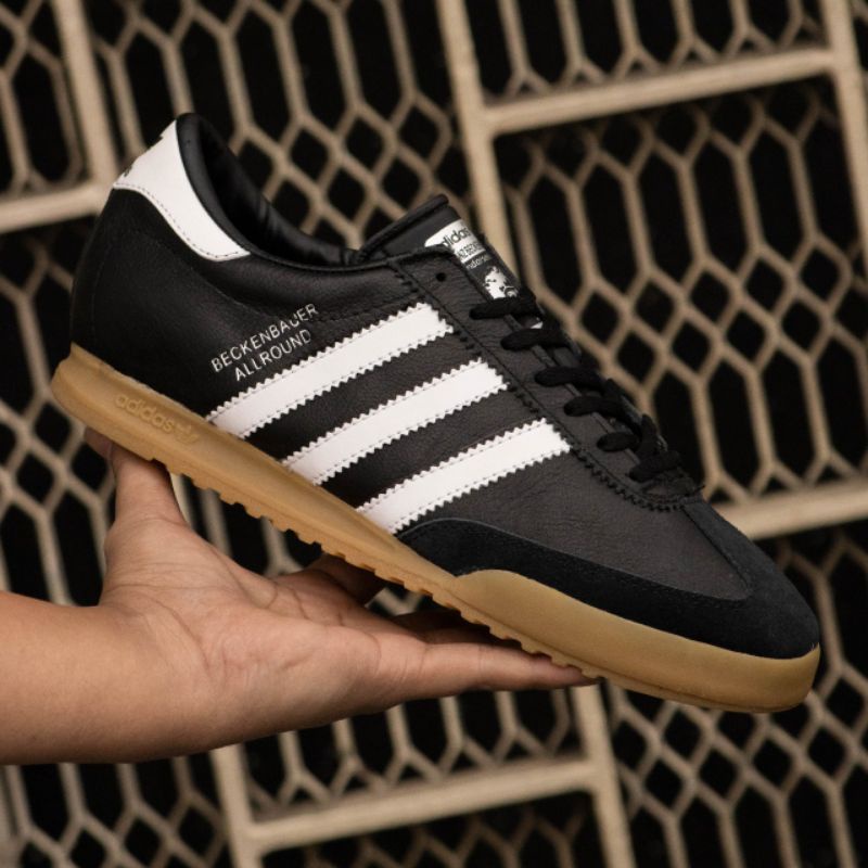 Adidas Beckenbauer Black White Sol Gum Original Indonesia 100% Bnwb Sneakers Pria / Sepatu Olahraga Pria / Sepatu Running Pria