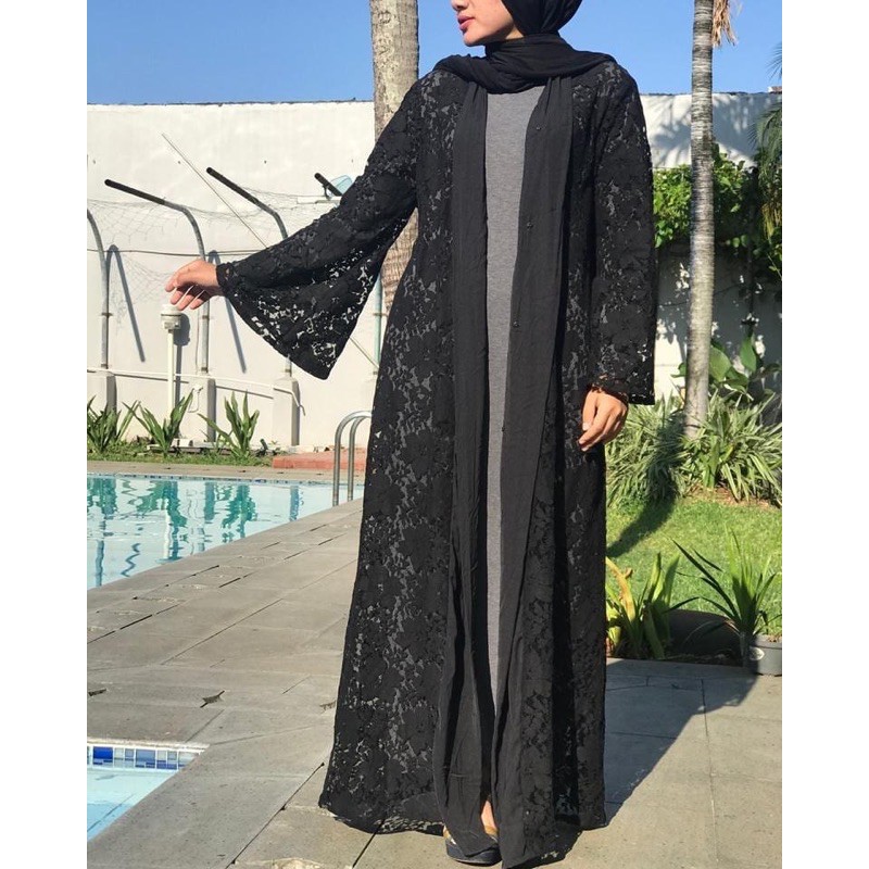 JALABIA BROKAT 2 IN 1 BAJU FASHION MUSLIMAH baju style  pernikahan