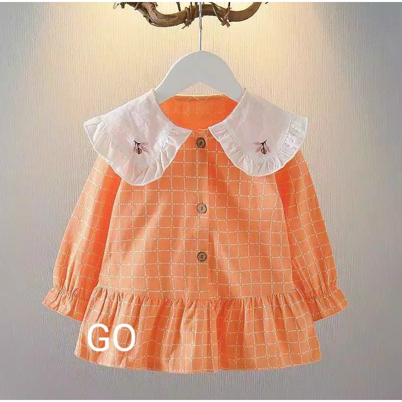 gos DRESS IMPORT SPRITZ EBV Baju Dress Anak Perempuan Import