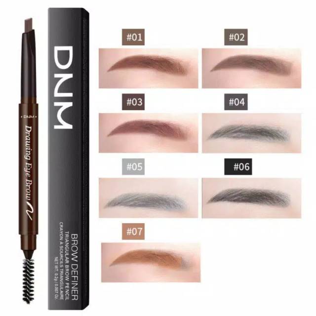 DNM Eyebrow Drawing Pencil Pensil Alis Putar 7 Warna