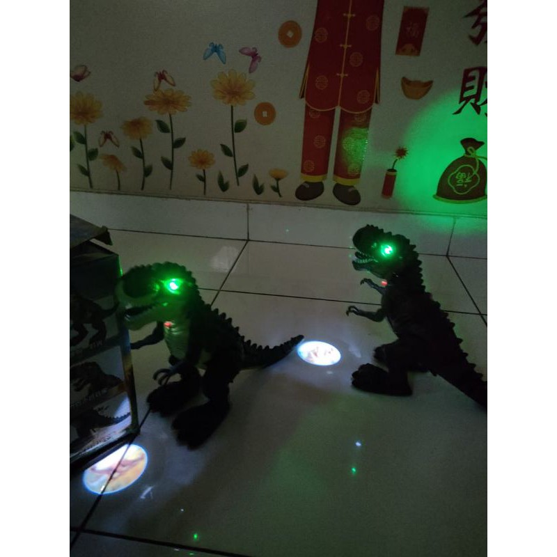 hokkiterus21 Mainan DINOSAURUS TELUR robot dinosaur trex bertelur bergerak bersuara lampu