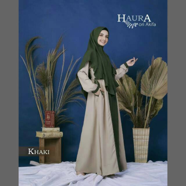 gamis syari Akifa dress Haura daily Set Hijab ori terbaru busui cod terbaru jakarta tangerang bekasi