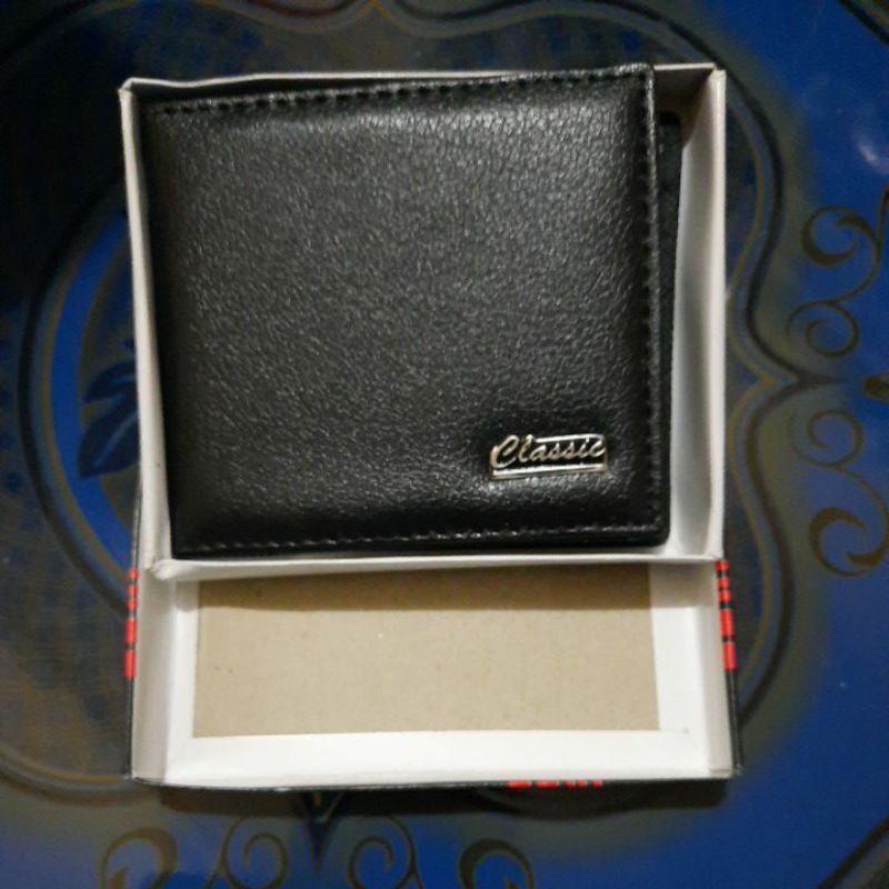 Dompet Pria Murah Kulit Sintetis laki dewasa hitam-3