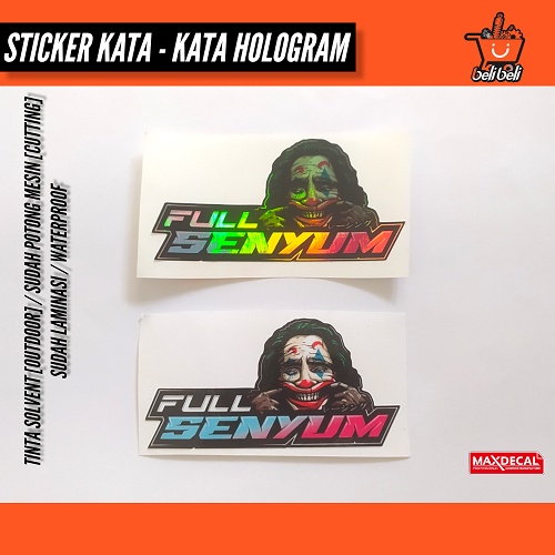 stiker full senyum / stiker kata - kata / stiker motor / stiker viral / stiker aesthetic / stiker pa