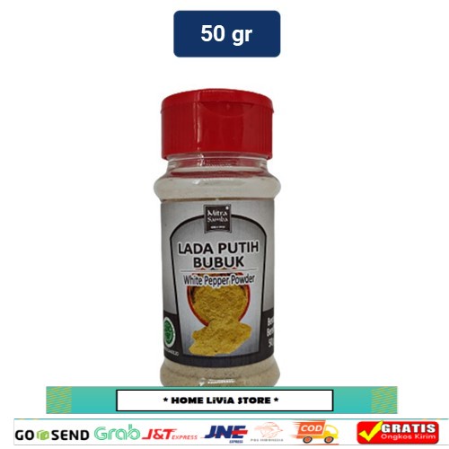 

Mitra Samba Lada Putih Bubuk 50 Gr