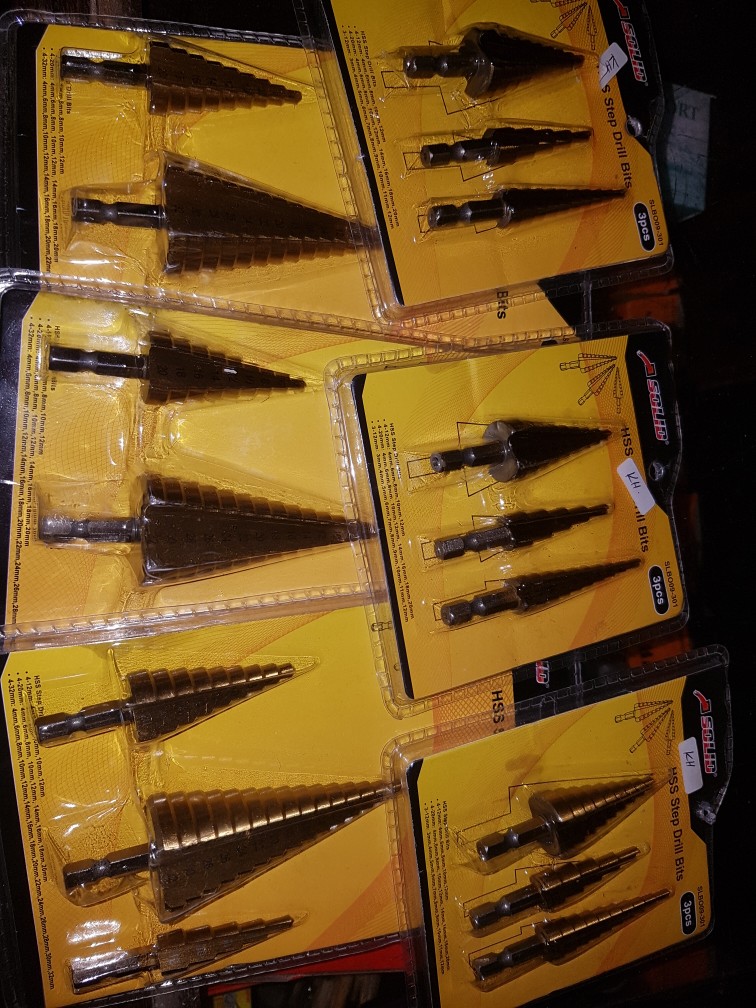 Amtec Hss Mata Bor Set 3 Pc 32 Mm Pagoda Multi Step Cone Drill