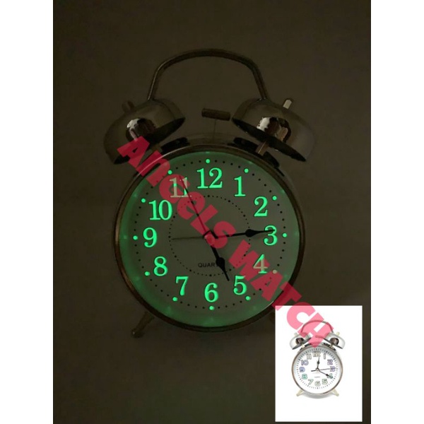 angelwatch jam weker kring jumbo glow in the dark jam weker nyala lampu dalam gelap