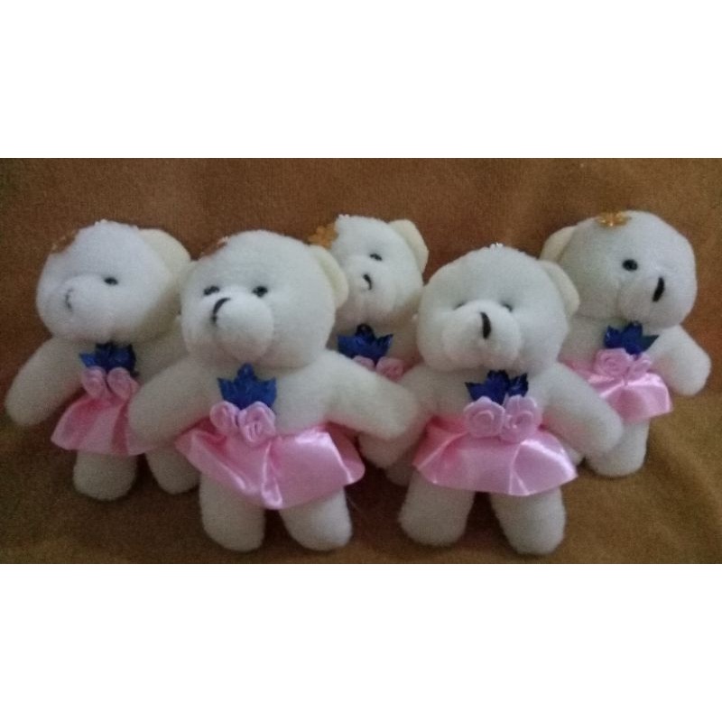 Boneka teddy bear mini kecil untuk souvenir bucket boneka wisuda