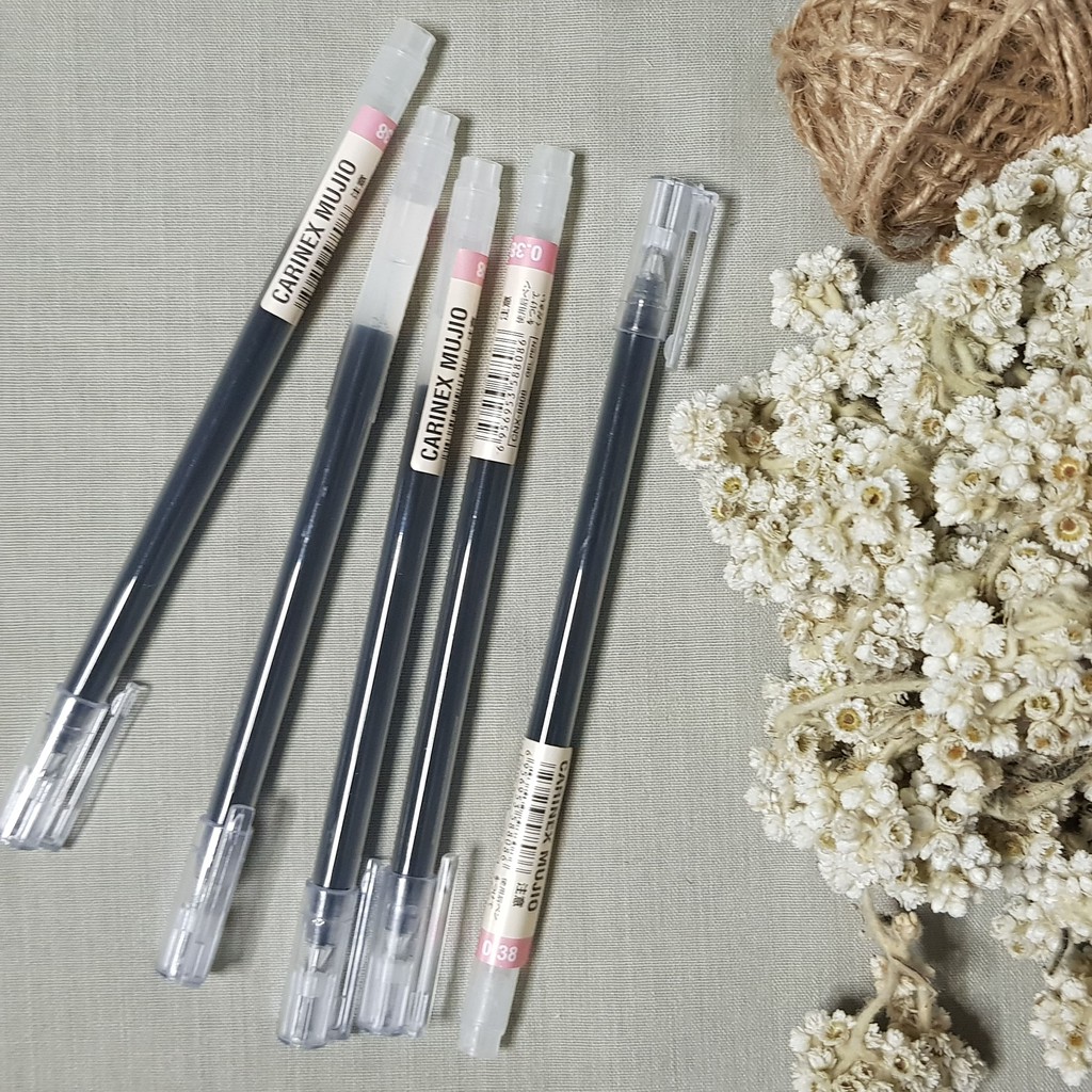 

Ballpoint Black MUJ*O/MUJIO Slim 0.38 Pulpen Hitam Tipis Slim