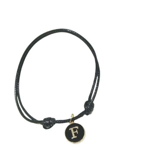 GELANG TALI HURUF WATERPROOF / GELANG INISIAL NAMA F-J