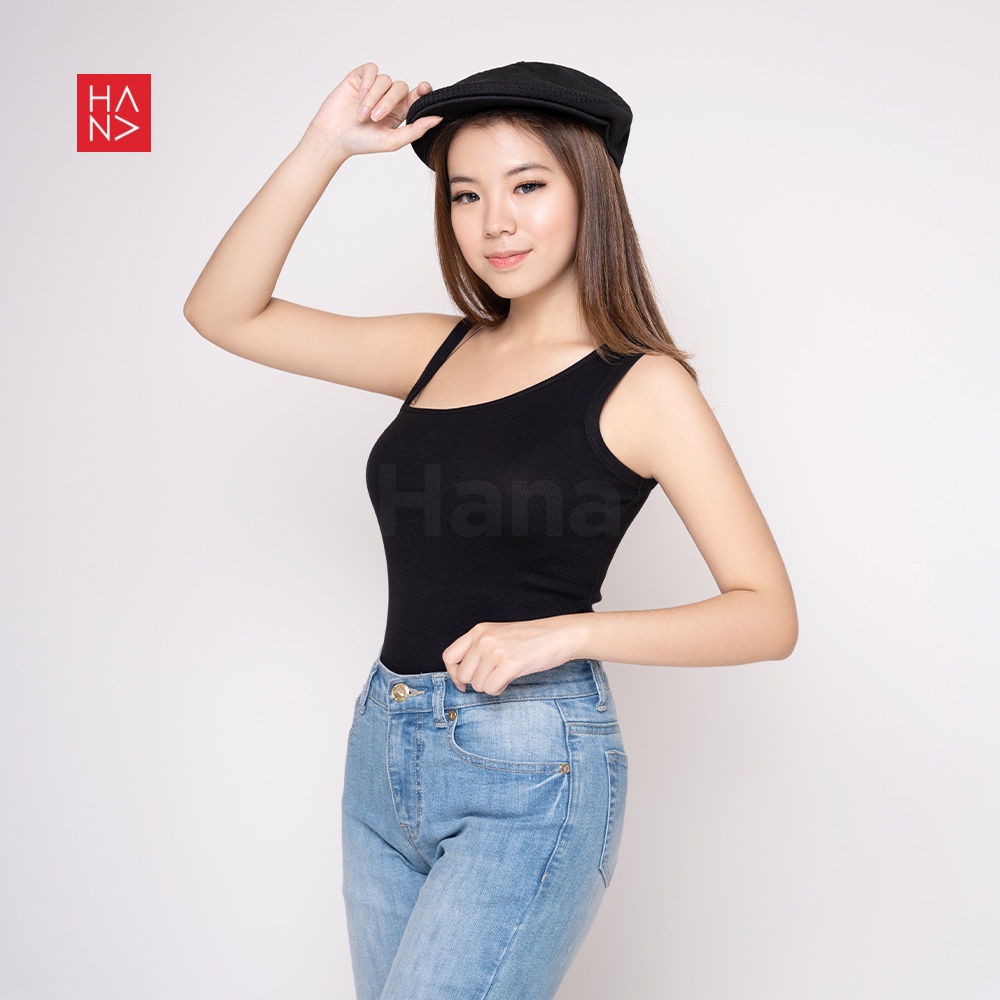 HanaFashion JKT - Salsa Tanktop Asymetric Rajut Murah Wanita - TT058