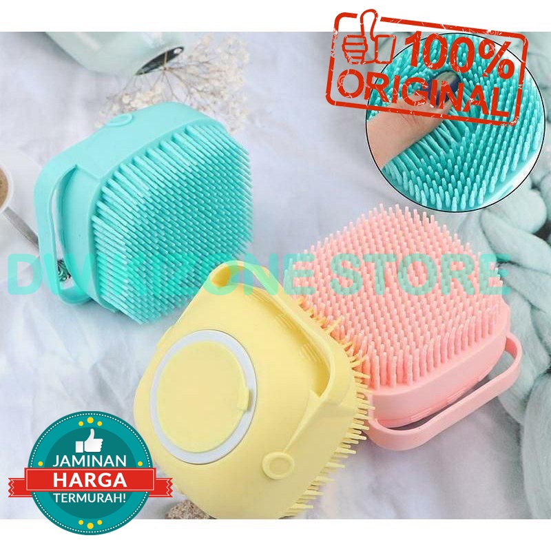 [100% ORIGINAL] SIKAT SILICON BADAN MANDI TEMPAT SABUN BATH SILIKON SPON BODY SPONGE