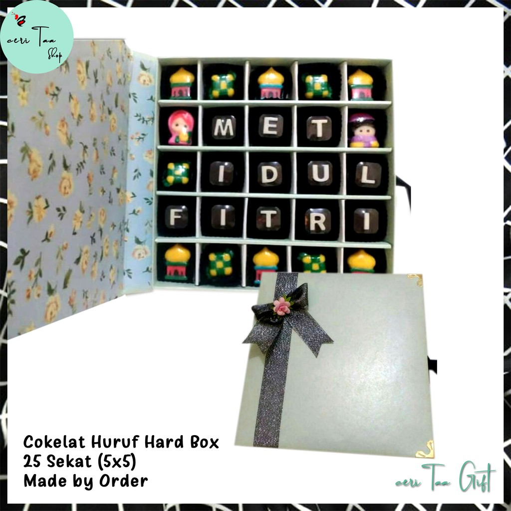 

Cokelat 25 Sekat 5x5 Hard Box | Cokelat Souvenir | Cokelat Huruf | Cokelat Angka | Cokelat Bingkisan