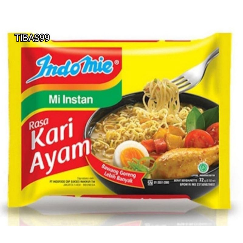 

Indomie Kuah Mie Instan Rasa Kari Ayam 72g