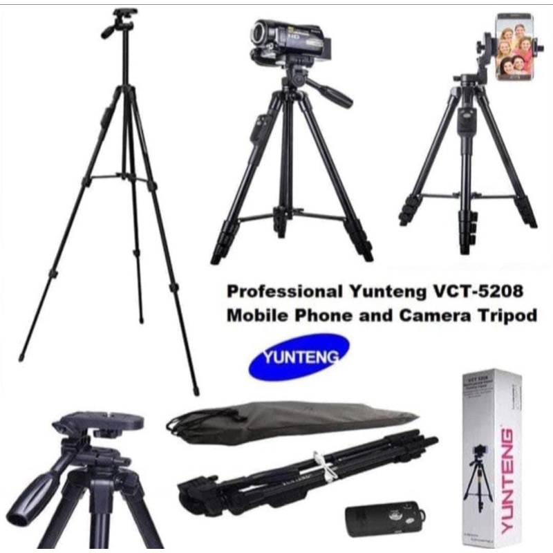 YUNTENG VCT-5208 / TRIPOD YUNTENG BLUETOOTH