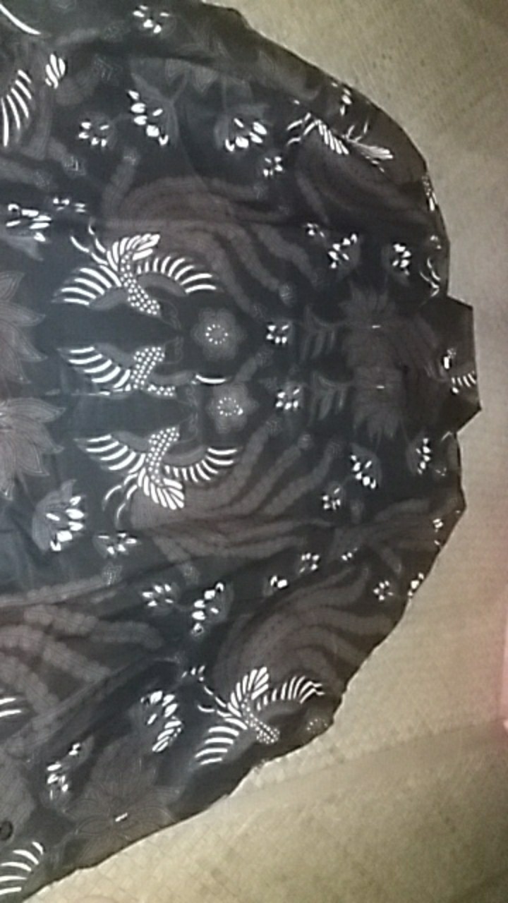 Batik Couple Keluarga • Batik Couple Keluarga Sania Ruffle Ori Ndoro Jowi Motif Dimensi Abu