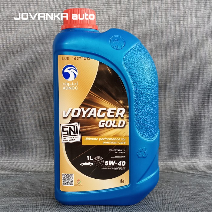ADNOC VOYAGER GOLD 1 LITER - ADNOC OIL 5W 40 - OLI MOTOR MOBIL