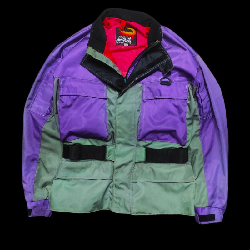 JAKET TEBAL GORETEX RACING TOURING VINTAGE VTG RETRO JADUL MOTO FANGO KOMINE ORIGINAL