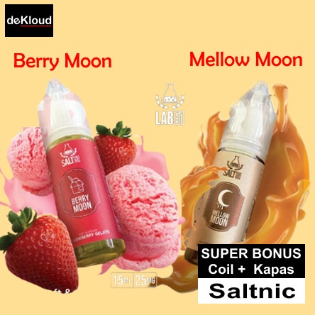 Lab51 MOON SERIES | saltnic 25mg | berry mellow e-Liquid strawberry 50