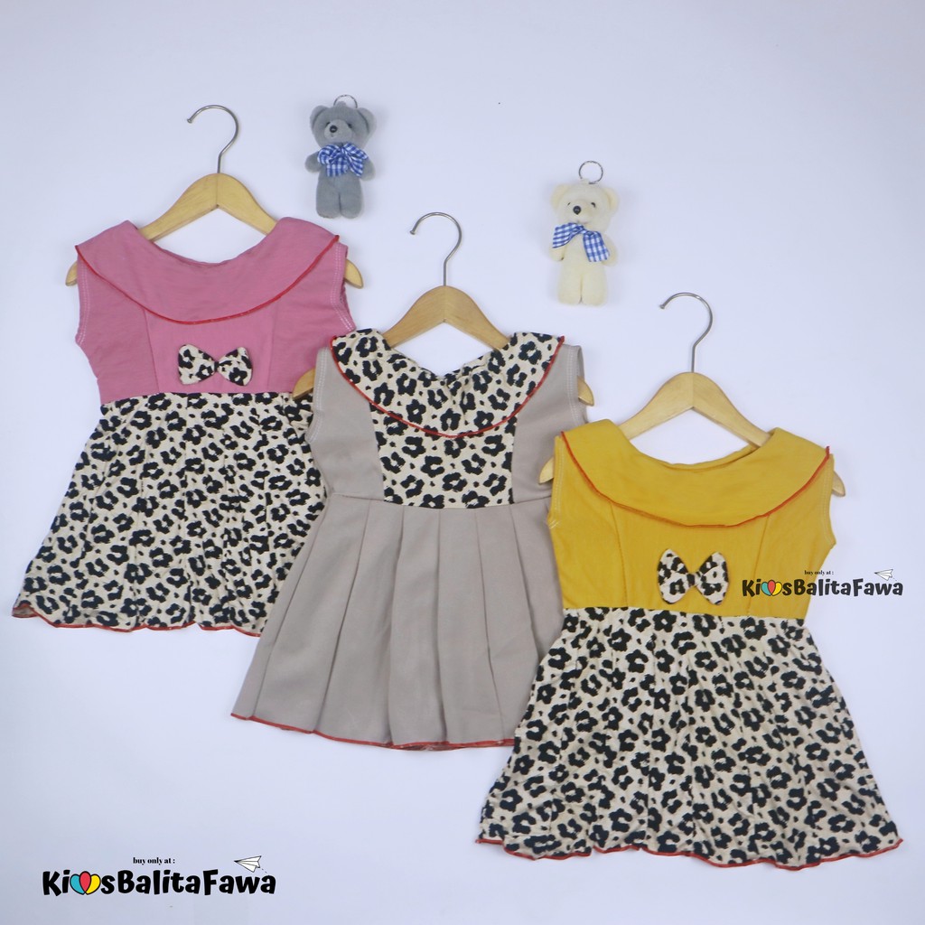 Dress Sheril uk Bayi 0-18 Bulan / Dres Yukensi Baby Pakaian Anak Perempuan Murah Baju Gaun