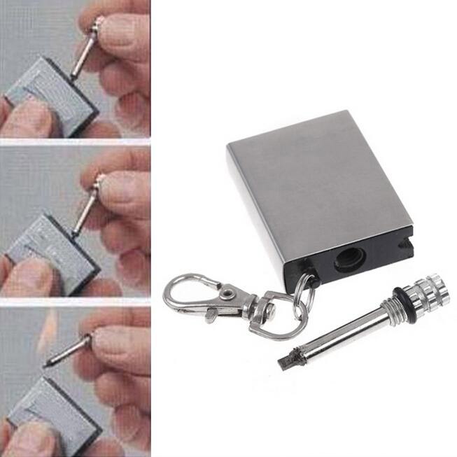 Gantungan Kunci Pemantik Api Waterproof - Silver