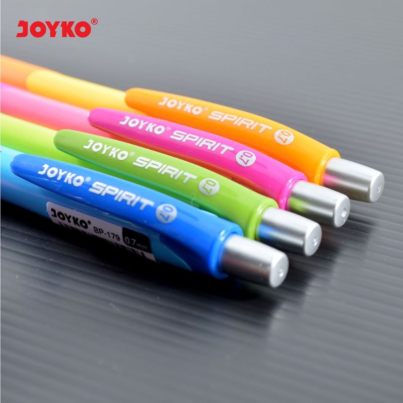 Ball Pen Pulpen Pena Joyko BP-179 Spirit 0.7 mm grosir 12pcs