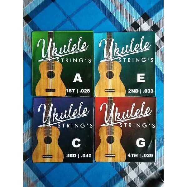 Ukulele 4 Strings Nylon / Senar Ukulele 4 pcs/set Color Warna Warni