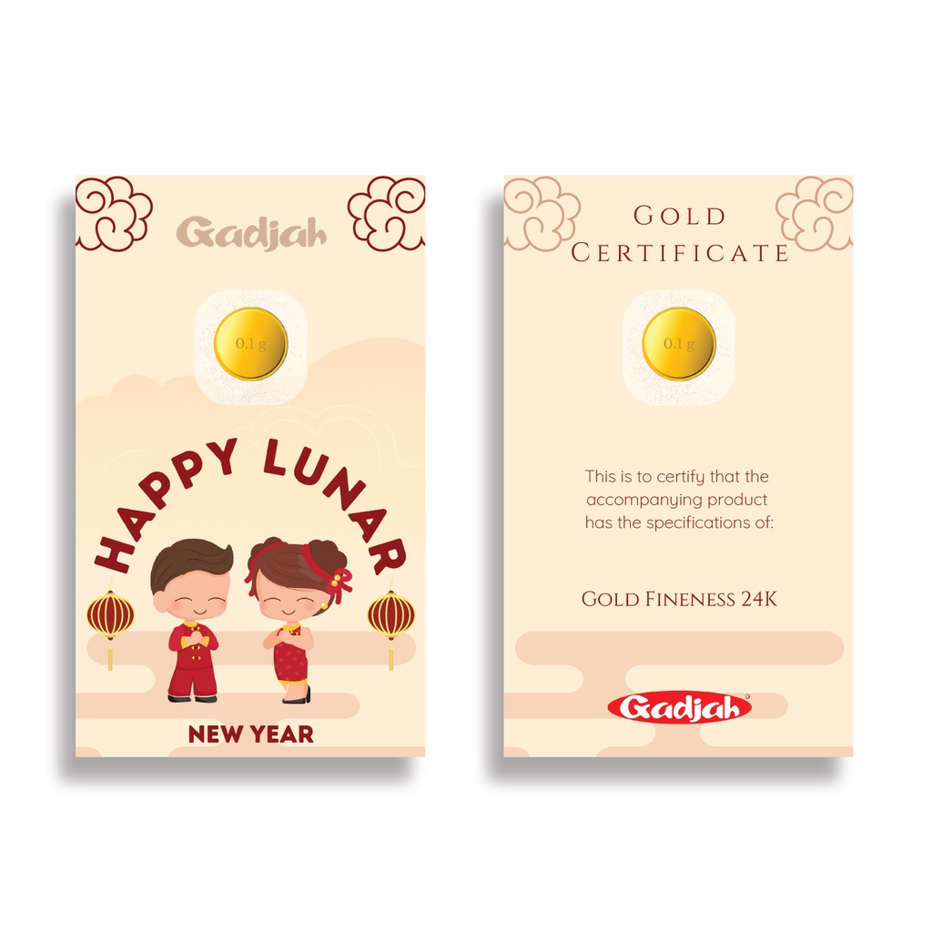 LM 0.1 gr &quot;Happy Lunar New Year&quot; - Toko Emas Gadjah