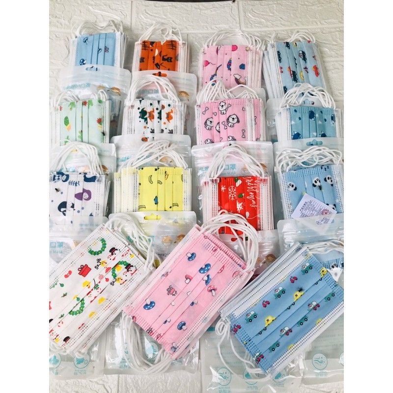 MASKER ANAK BTS IMPORT ISI 10PCS