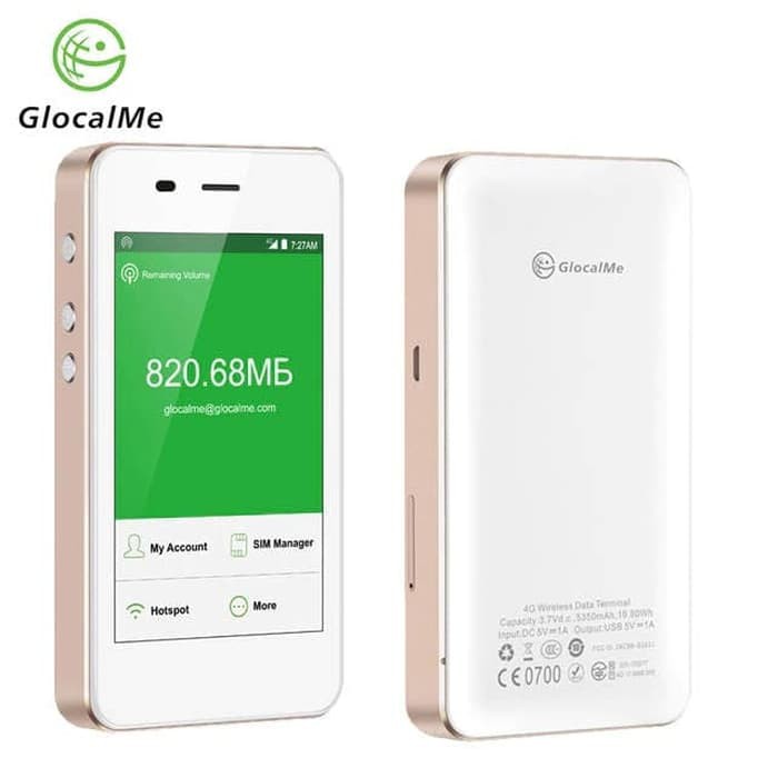 GlocalMe Roaming 4G Pocket Wifi Wireless Hotspot & Power bank | Pokefi