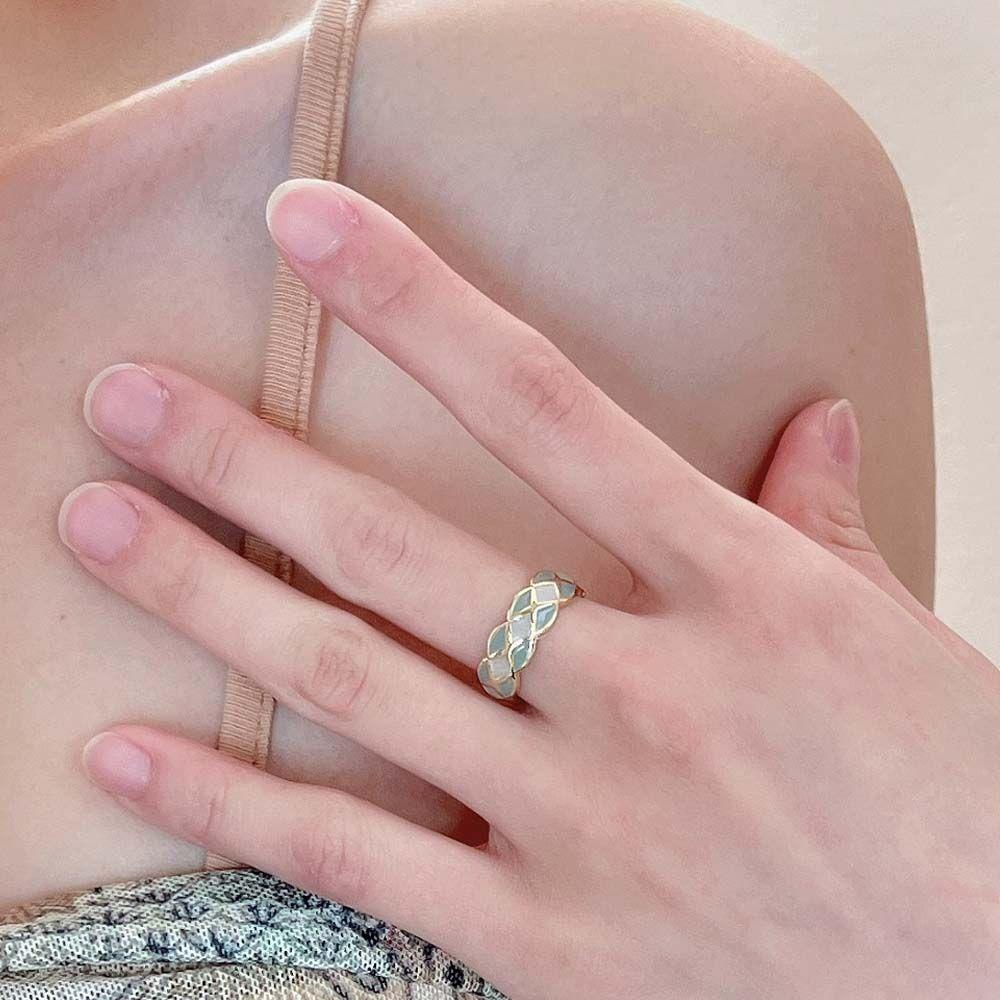 Mxbeauty Cincin Model Terbuka Desain Kupu-Kupu Geometris Gaya Vintage
