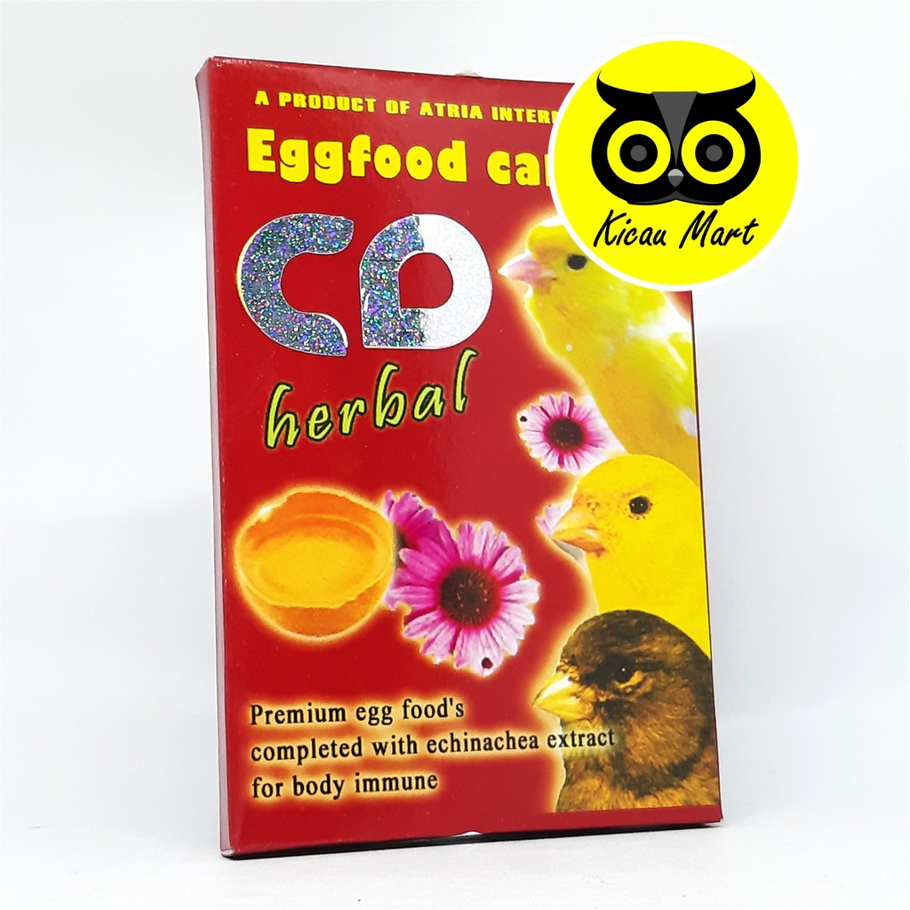 PAKAN MAKANAN HARIAN TERNAK BURUNG KENARI FINCH LOVEBIRD EF SPER CD HERBAL EGG FOOD EGGFOOD PCDHPIR