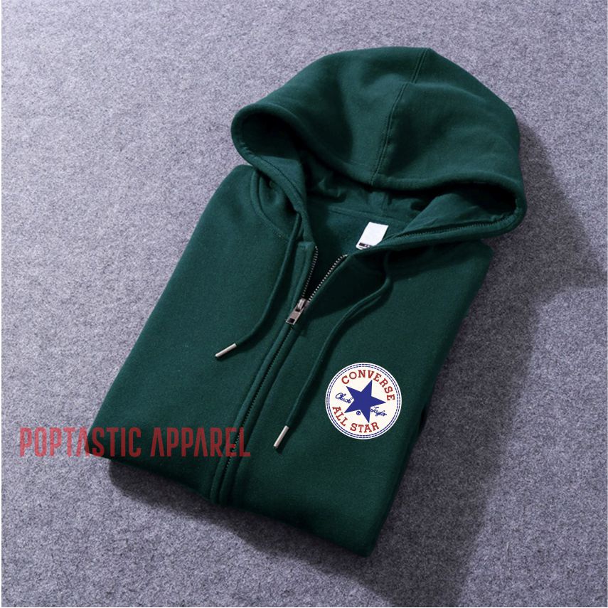 CNVRS ZIPPER SWEATER HOODIE DISTRO Pria Wanita PREMIUM Bahan Fleece Tebal