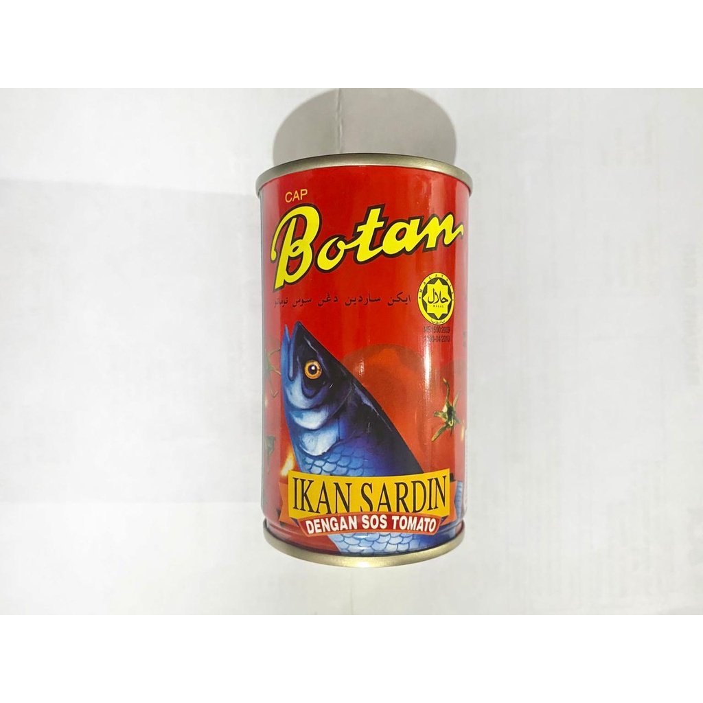 

Botan Ikan Sarden dengan Sos Tomato / Botan Ikan Sardin Saus TomatMalaysia 155 Gram