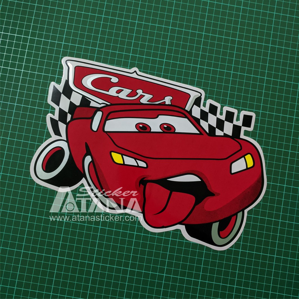 Stiker Printing Sablon Jumbo Vinyl Cars Lightning Mc Queen Kartun Mobil Hot Wheels Character